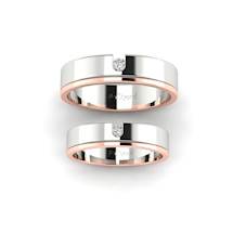 White Gold Wedding Ring Set Dalila
