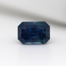Teal Sapphire 1.0ct Octagon shape scissor cut gemstone from Brilliyond