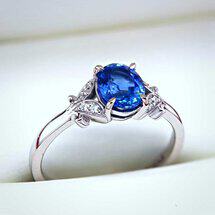 Oval shape blue sapphire 1.3ct from Brilliyond