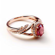 authentic ruby engagement ring halo design