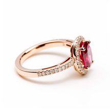 Oval ruby gemstone
