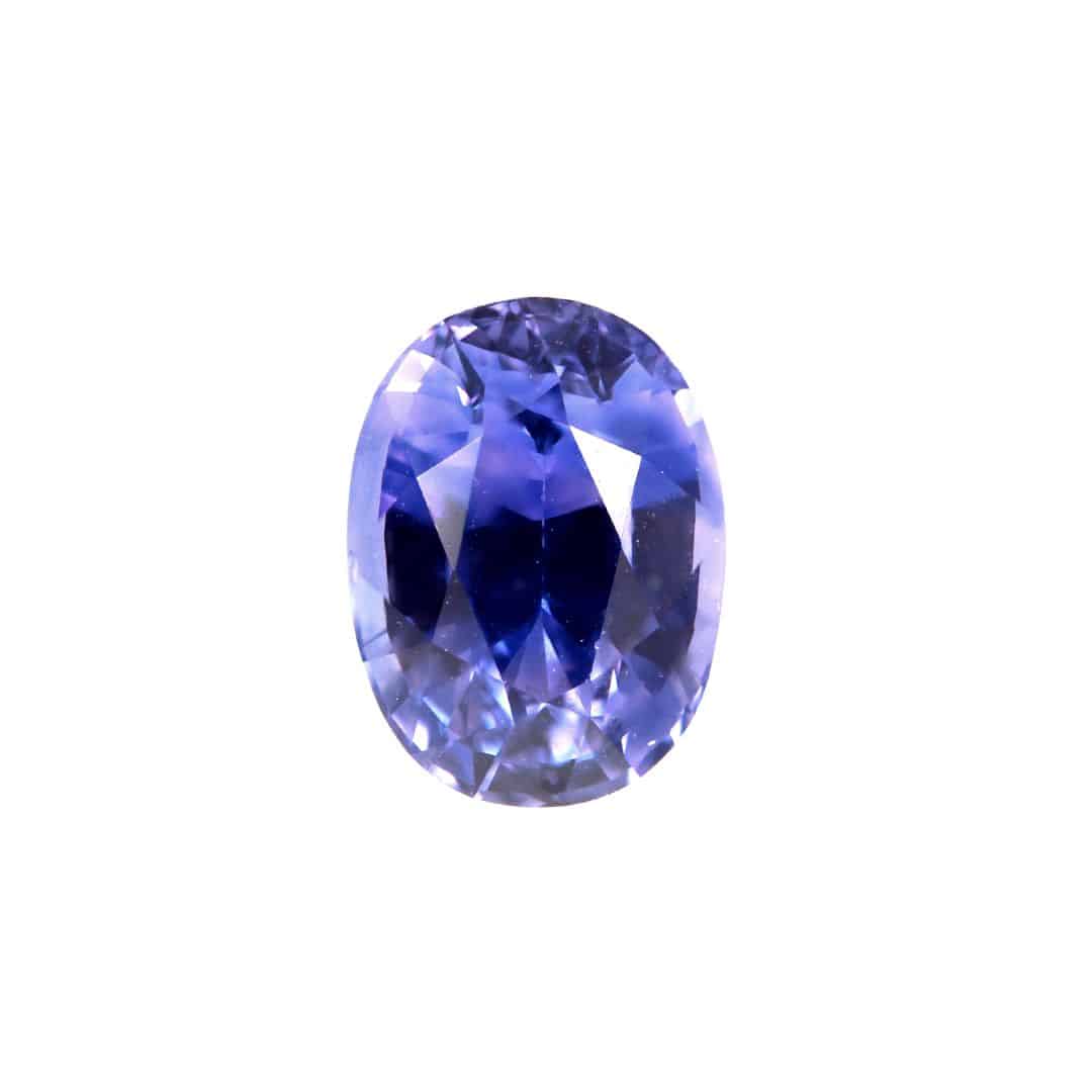 Violet sapphire oval shape 1.2ct