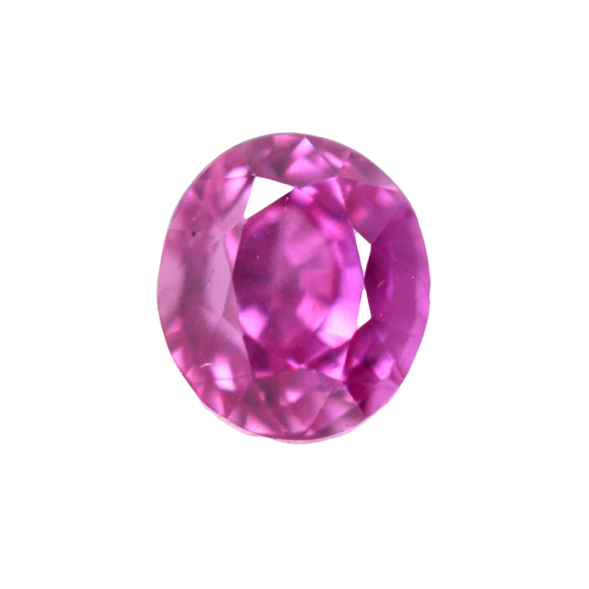Pink sapphire 0.9ct oval shaped gemstone