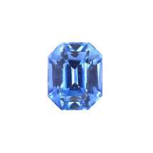 Octagon shaped blue sapphire 1.72ct gemstone