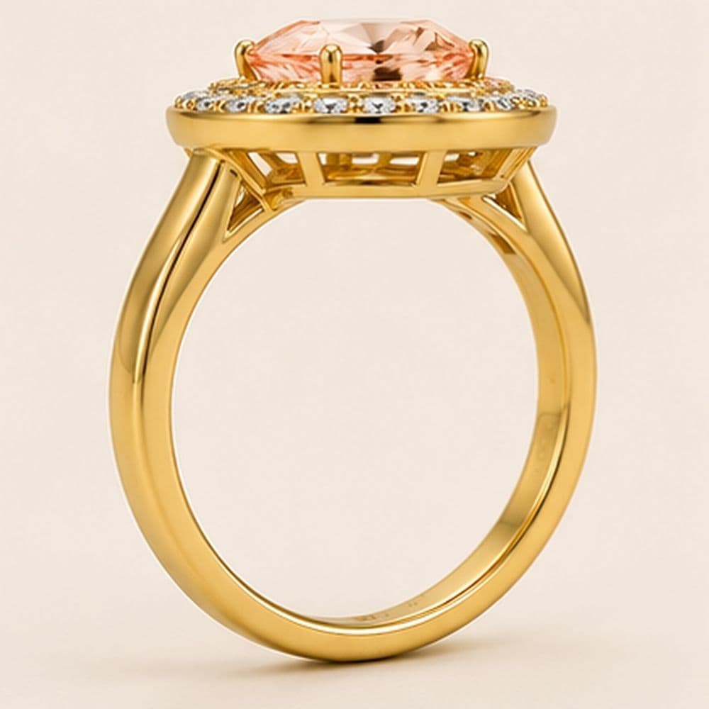 Padparadscha Engagement Ring Yellow Gold Juliana_image4