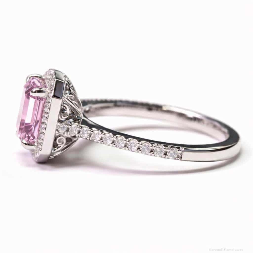 Pink Sapphire White Gold Engagement Ring 1.0 Carat Gorgias_image3