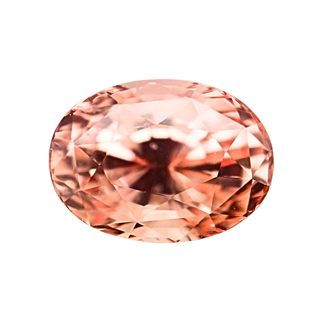 Padparadscha Pinkish Orange Oval Gemstone 1.83ct Sri Lanka - Orange Lotus Radiance_image1