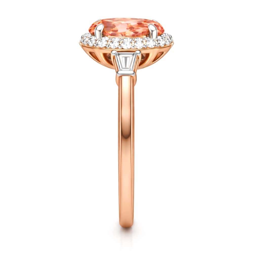 Natural Padparadscha Sapphire Oval 0.61ct Pink Orangy Pink SriLanka Unheated – SereneGlow_image2