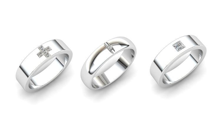 mens wedding bands in platinum