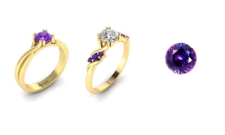 purple sapphire ring design