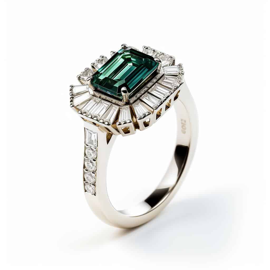 Green Sapphire Engagement Rings