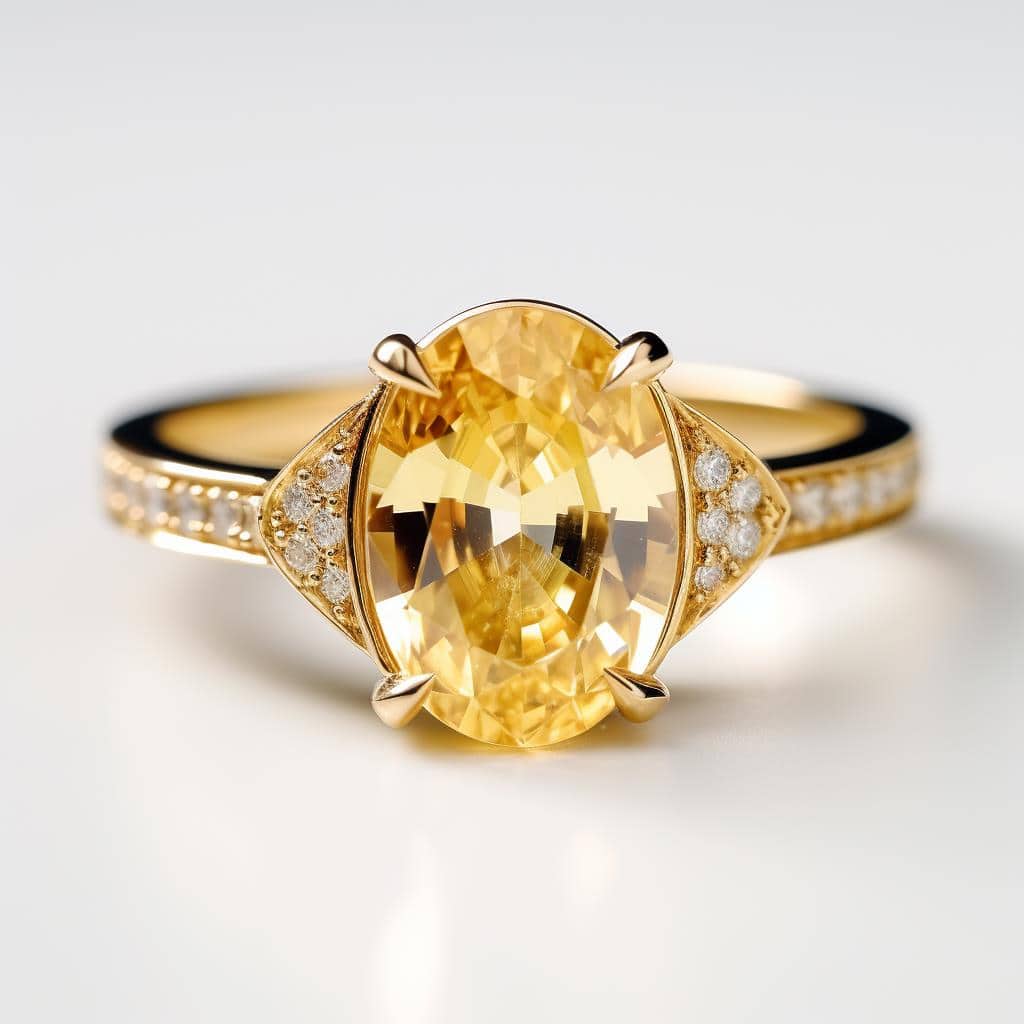 Yellow Sapphire Engagement Rings