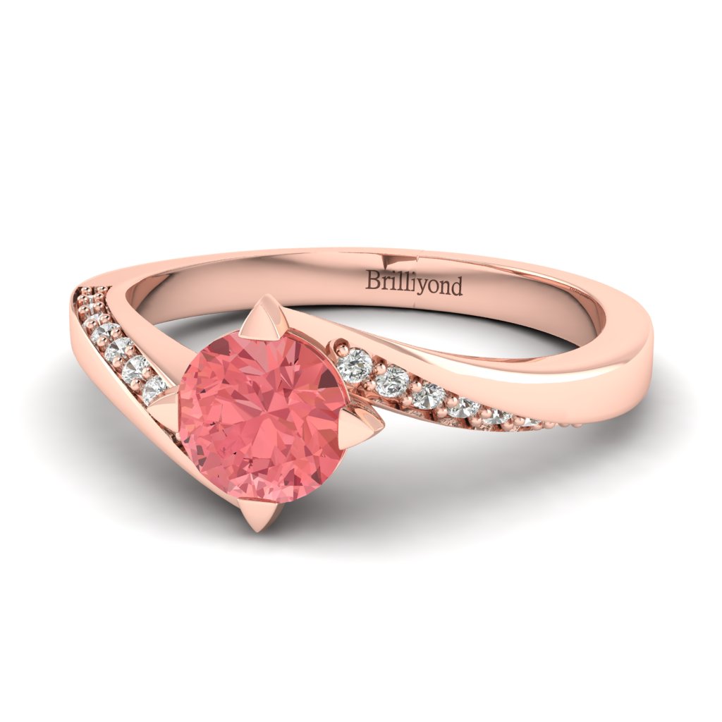 Padparadscha Sapphire Engagement Rings