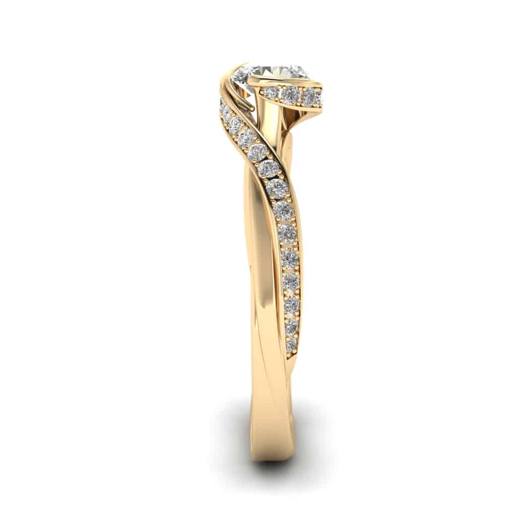 Unique Engagement Ring Nolana Yellow Gold