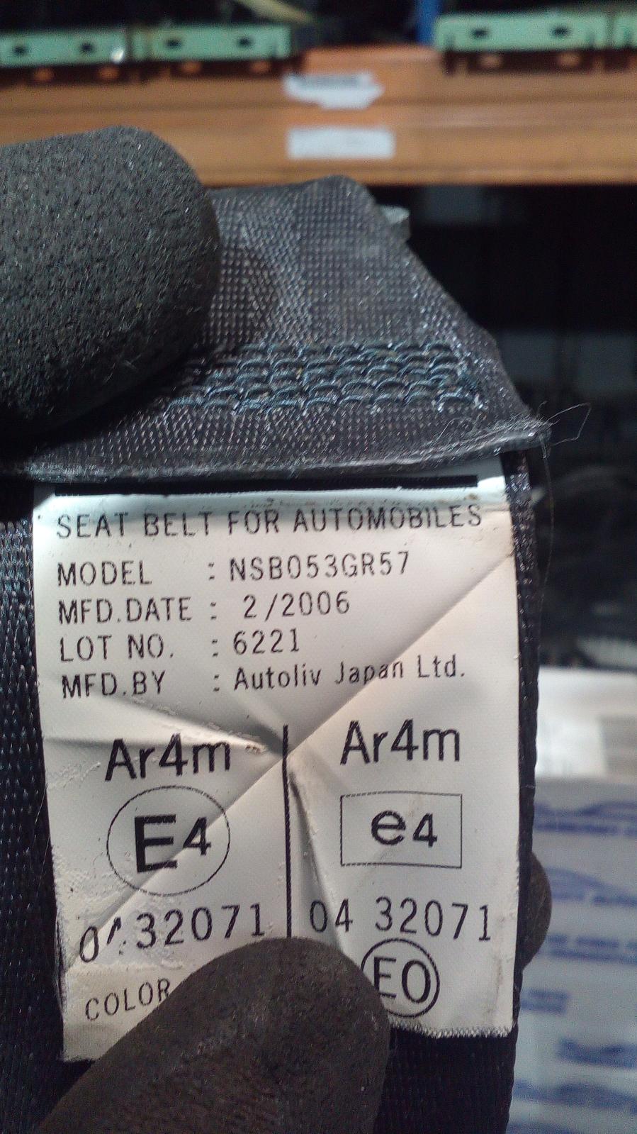 View Auto part Seatbelt/Stalk Honda Accord 2006