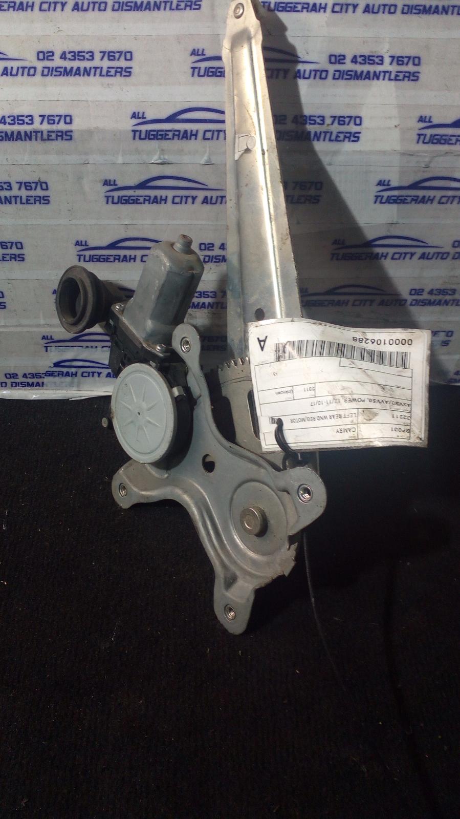 View Auto part Left Rear Wnd Reg/Motor Toyota Camry 2011