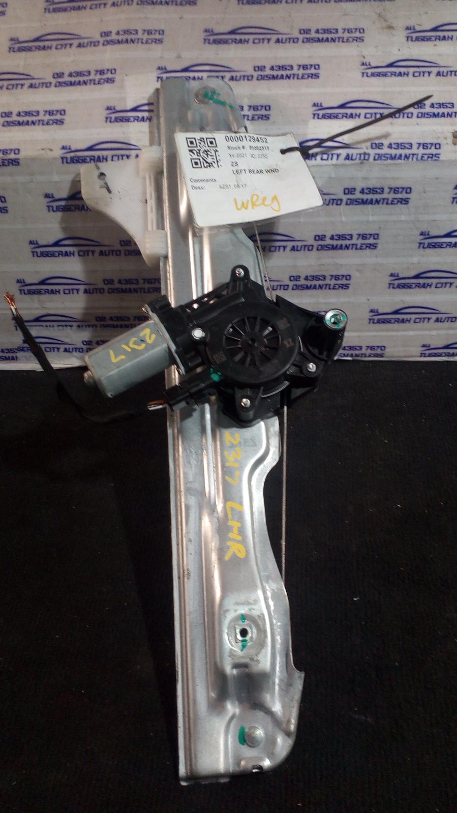 View Auto part Left Rear Wnd Reg/Motor Mg Zs 2021