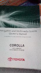 View Auto part Owners Handbook Toyota Corolla 2017