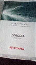 View Auto part Owners Handbook Toyota Corolla 2017