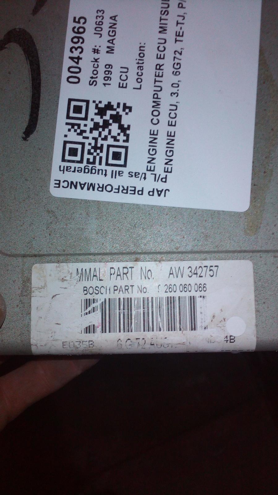 1999 Mitsubishi Magna Ecu View Auto part Ecu Mitsubishi Magna 1999