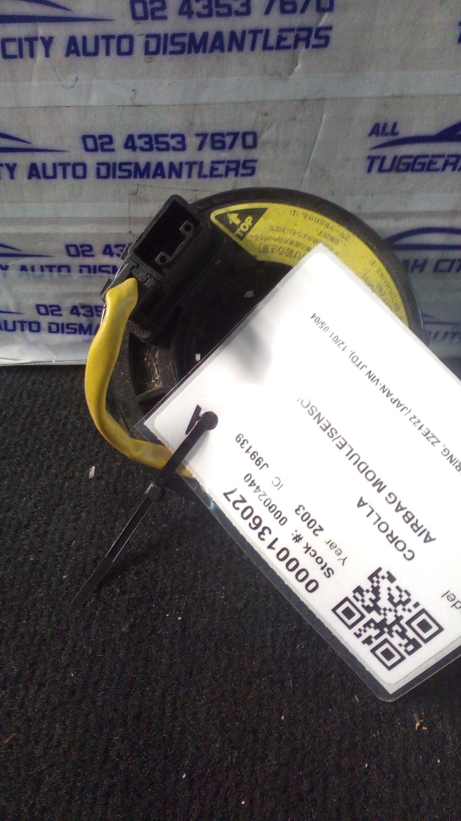 Airbag Module/Sensor Corolla Toyota 2003