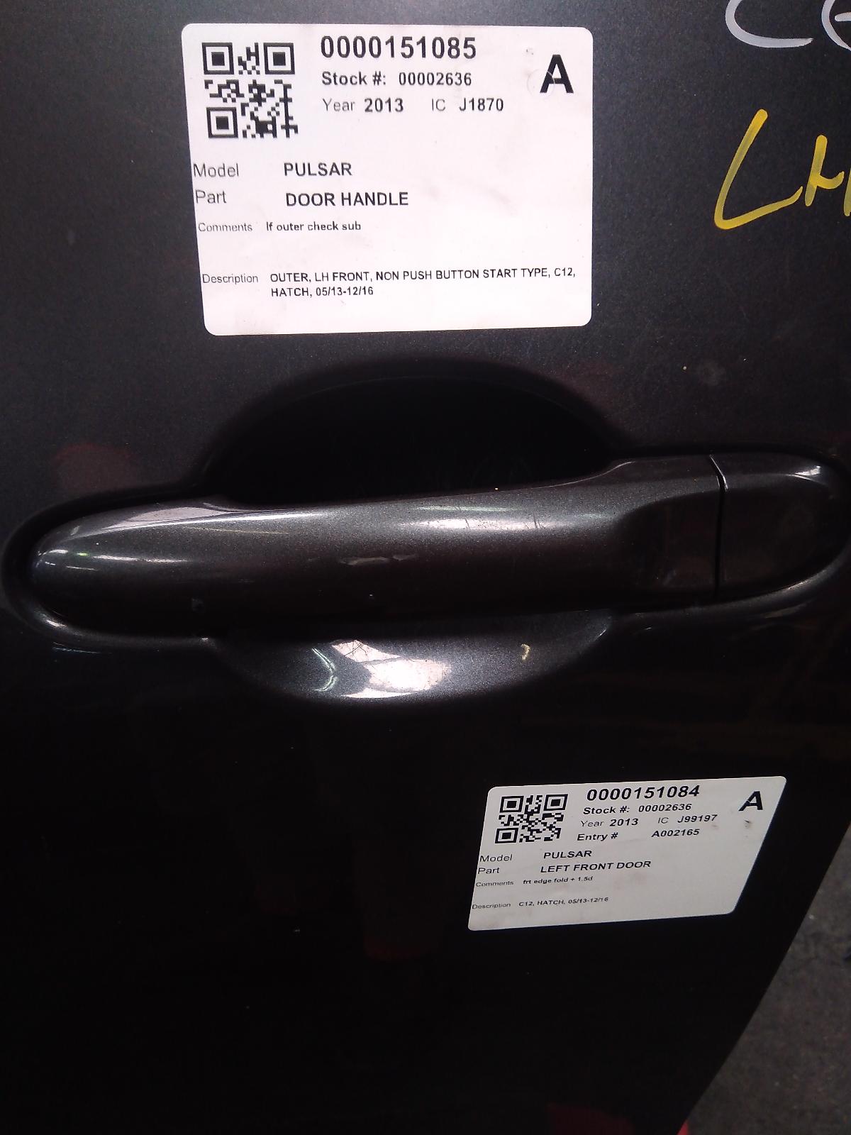 View Auto part Door Handle Nissan Pulsar 2013