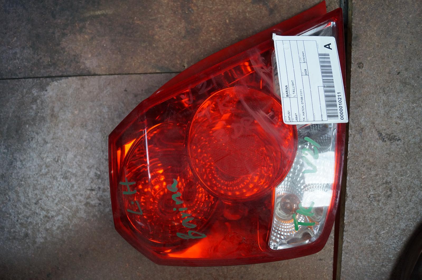 View Auto part Left Taillight Holden Barina 2008