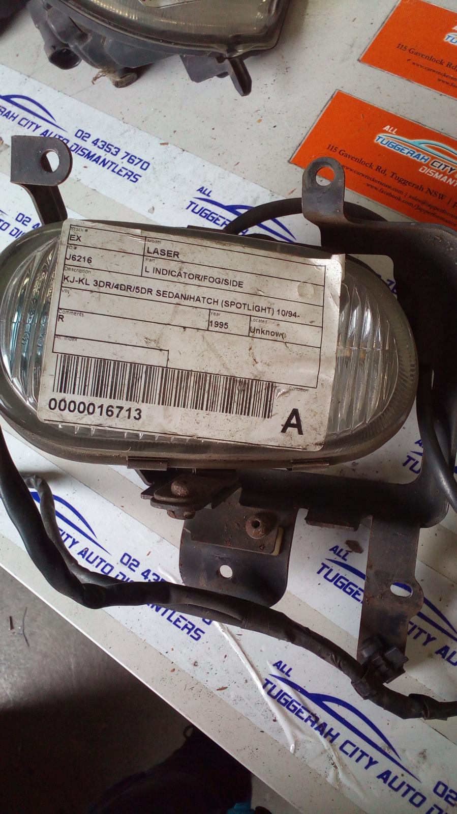 1995 Ford Laser Left Indicator/Fog/Side View Auto part Left Indicator/Fog/Side Ford Laser 1995