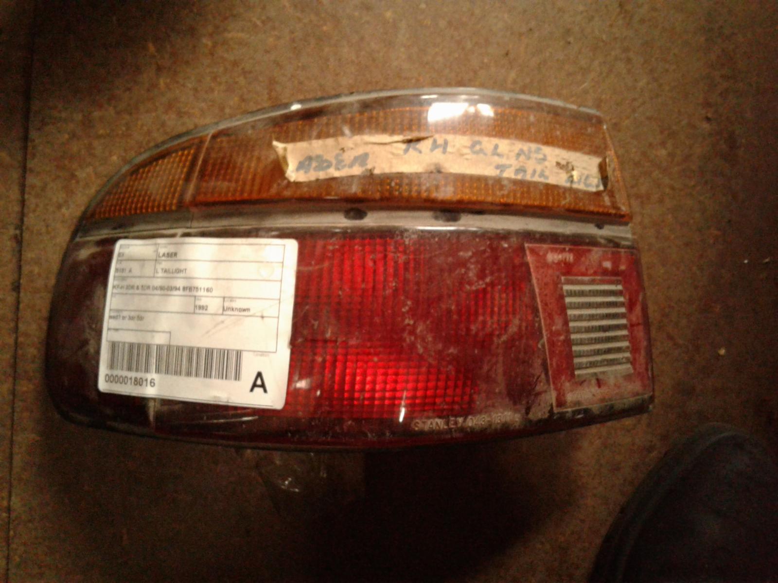 1992 Ford Laser Left Taillight View Auto part Left Taillight Ford Laser 1992
