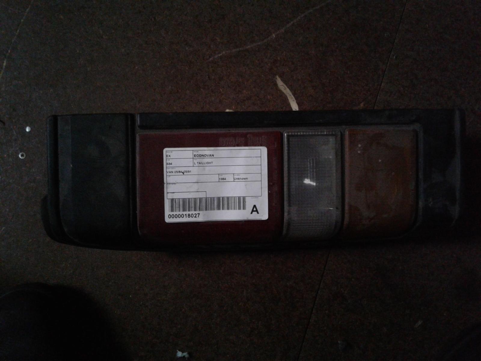 View Auto part Left Taillight Ford Econovan 1984