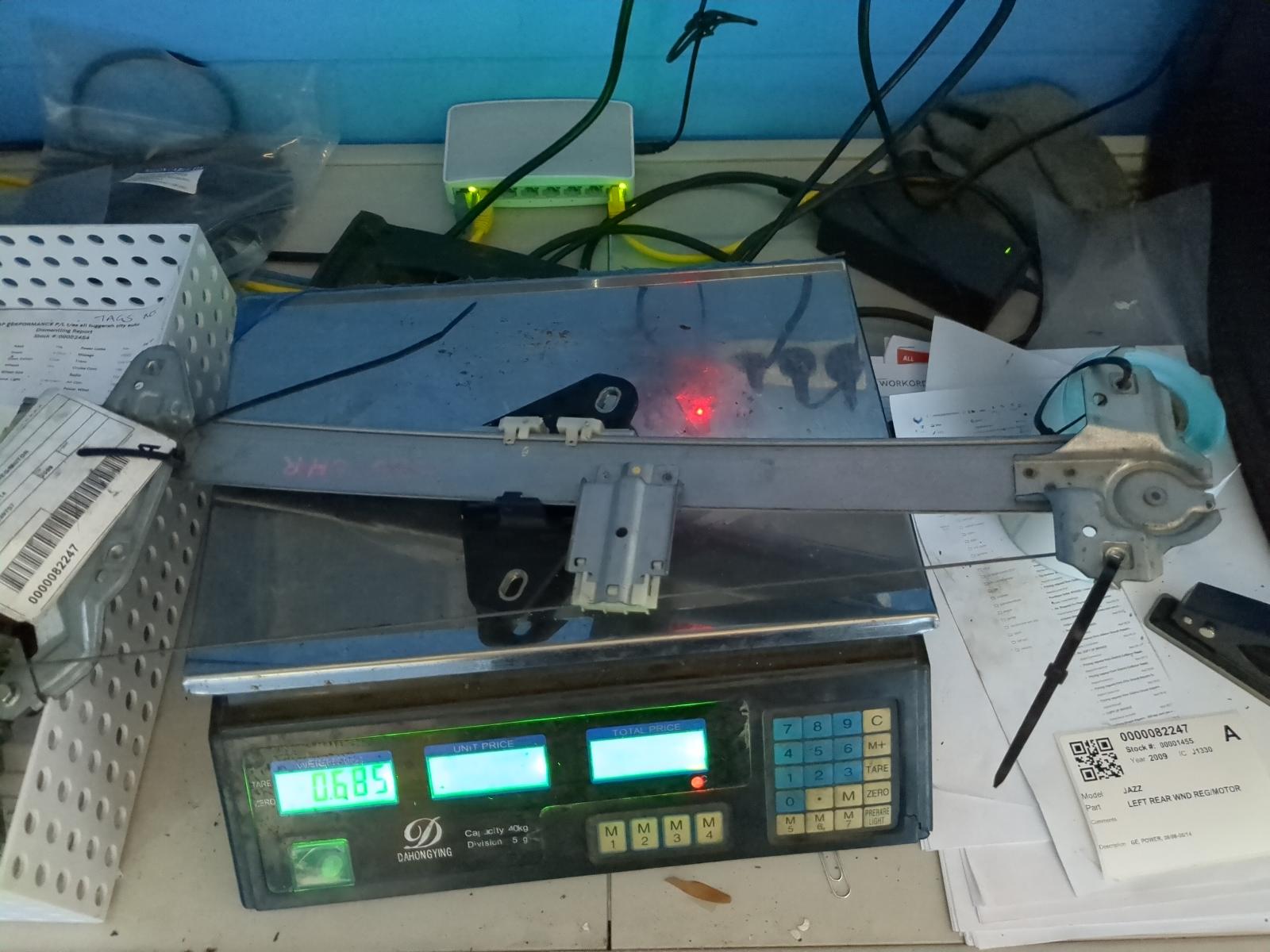 View Auto part Left Rear Wnd Reg/Motor Honda Jazz 2009