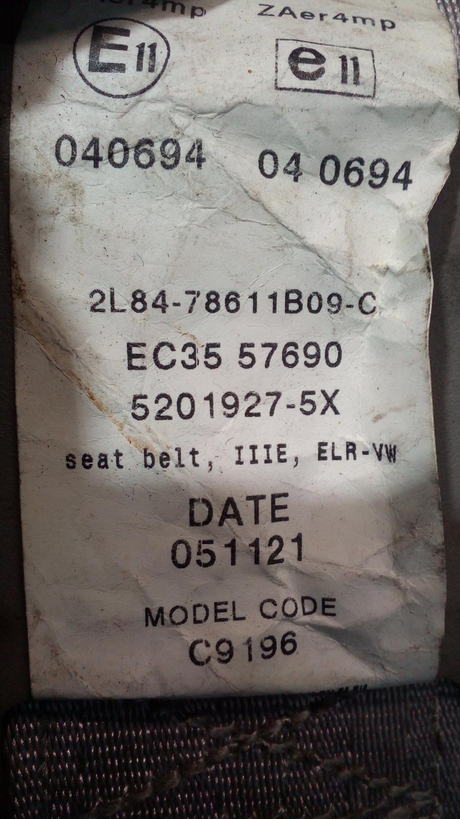 View Auto part Seatbelt/Stalk Mazda Tribute 2005