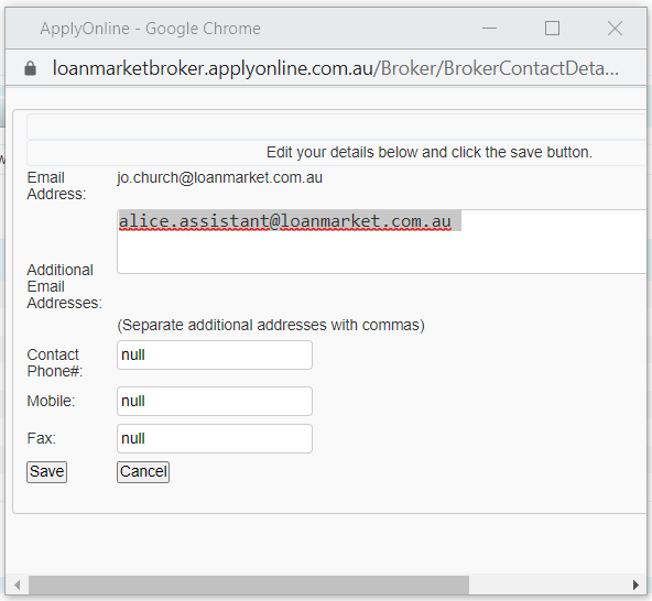 How to add additional emails to receive back channel messages LMG