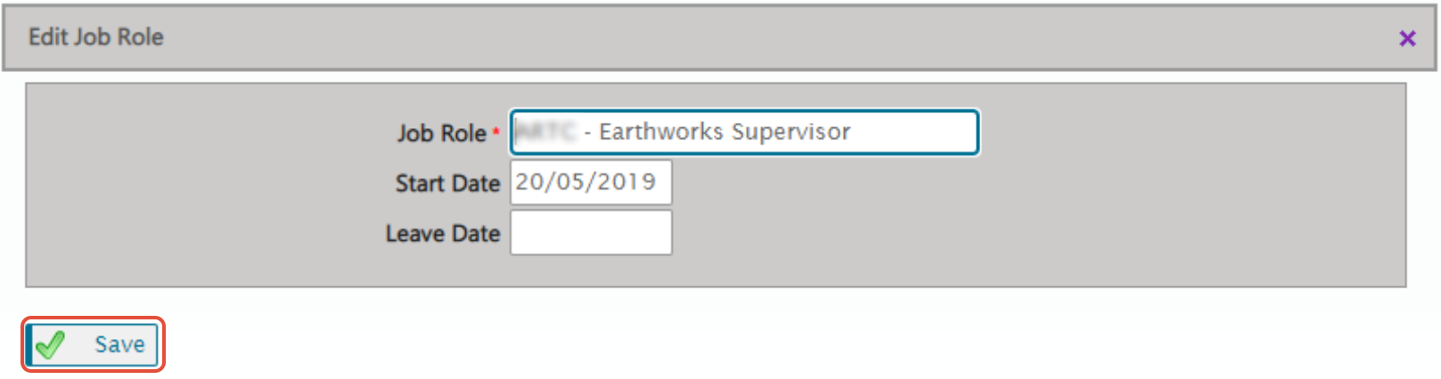 Job Role Management : Rail Industry Worker Knowledge Centre