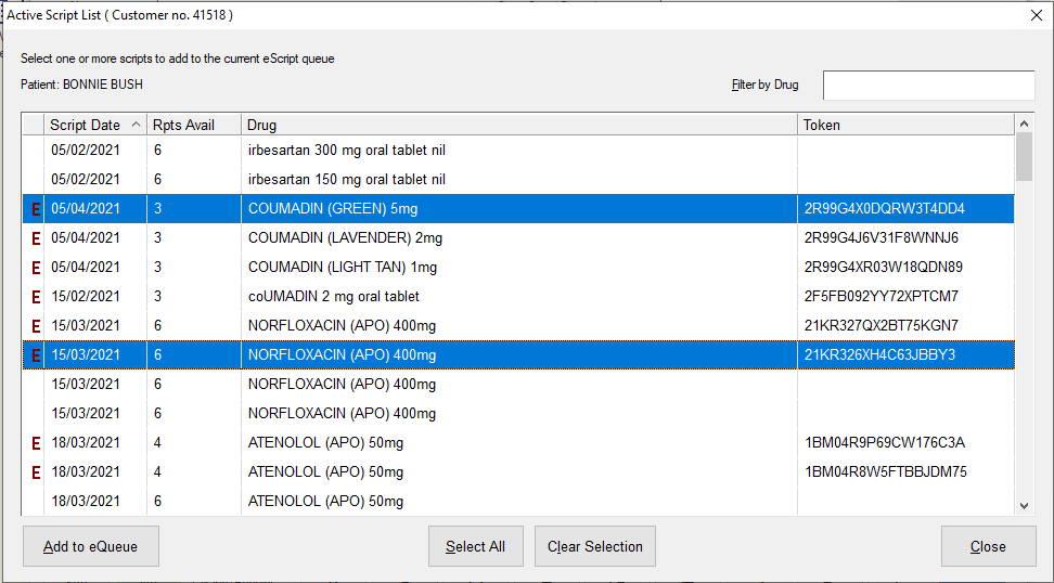 Add a script from an ASL to the eQueue : Help Centre