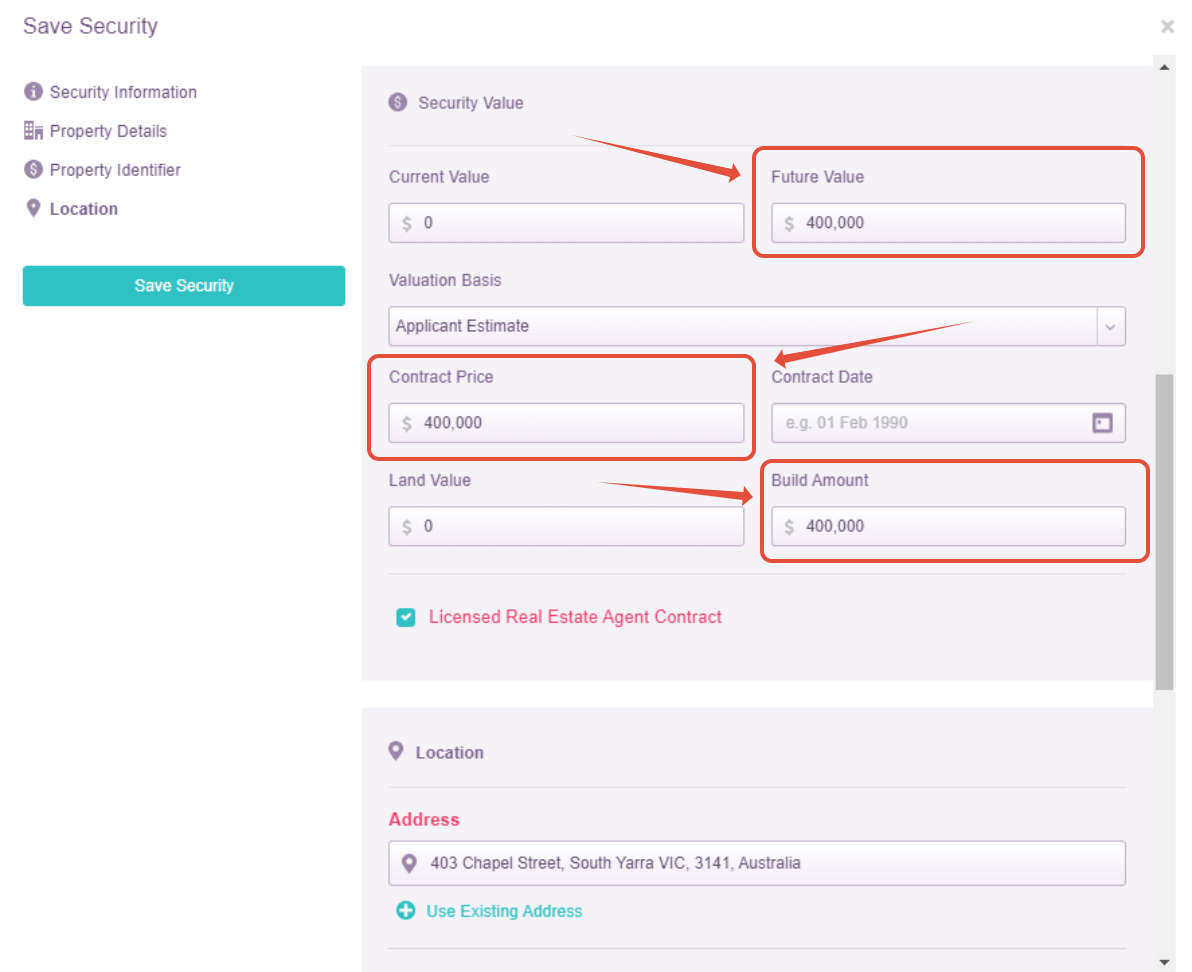 How to create a construction loan when the vacant land is already settled LMG Help Centre