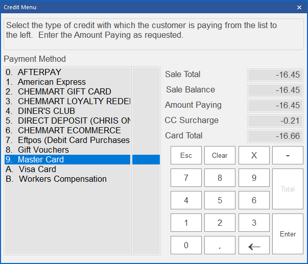 Refund or void a sale with a card surcharge Help Centre