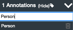 Default search query in annotation tool