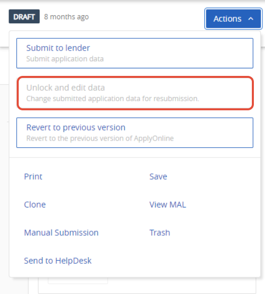 How do I edit an application after it has been submitted via upgraded ...
