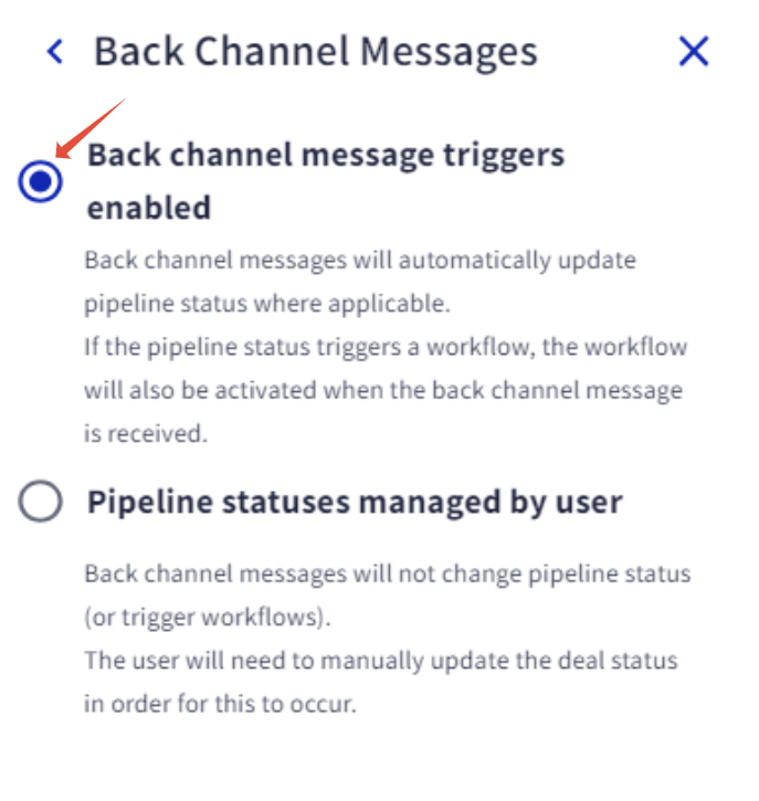 Back Channel Messages within My Activities LMG Help Centre