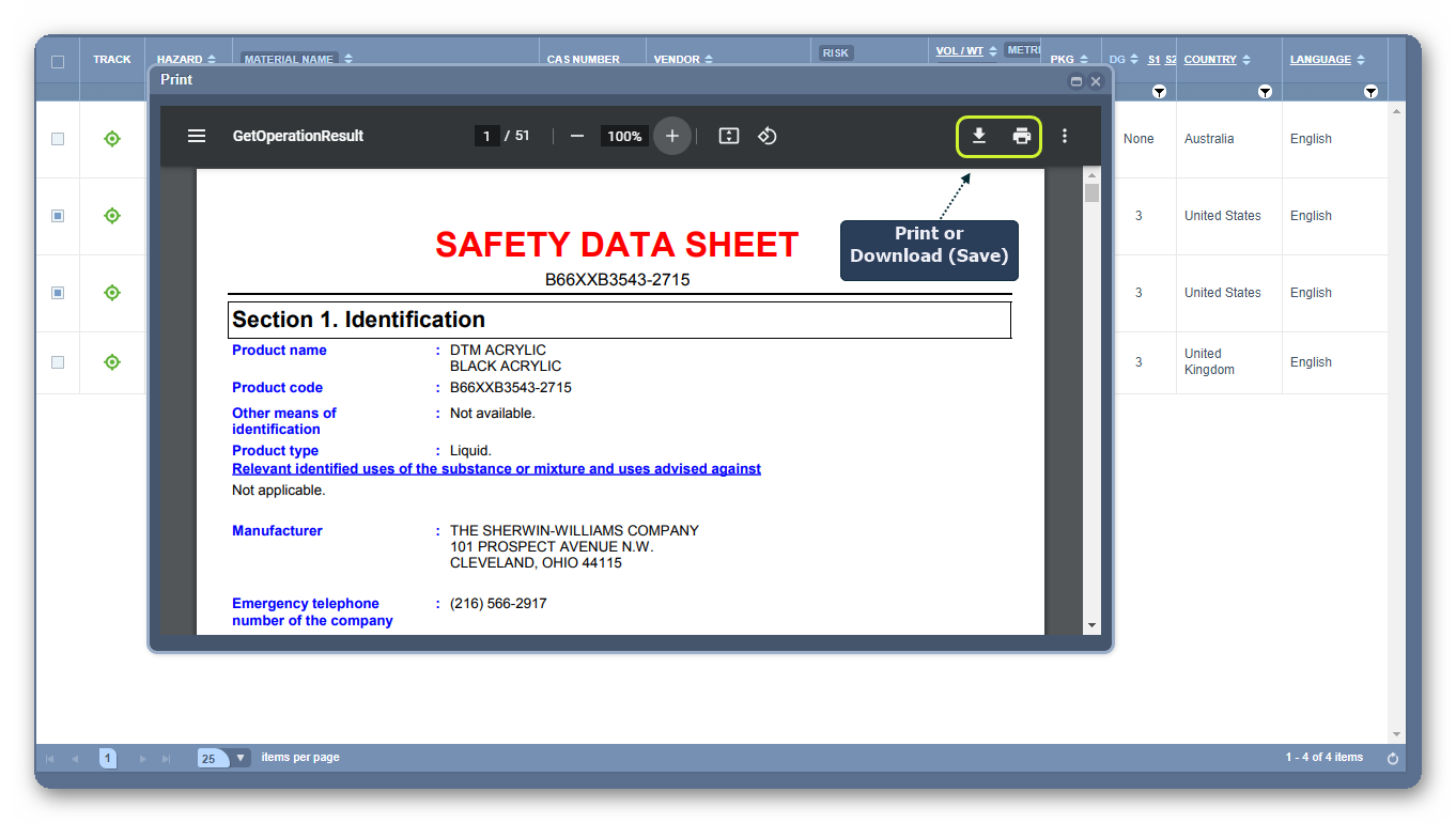 A computer screen shot of a data sheet
Description automatically generated