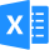 A blue logo with a white x

Description automatically generated