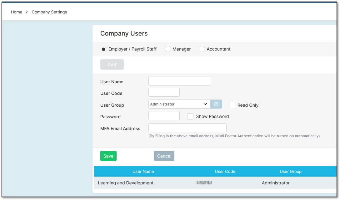 Company Users image