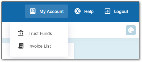 My Account Menu