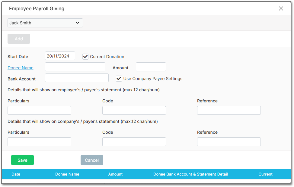 Payroll Giving