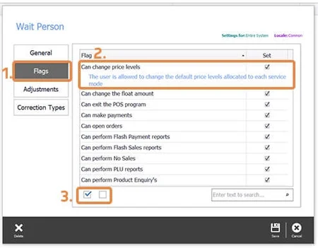 Triniteq PowerEPOS Access Roles 6
