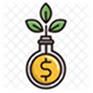 A logo of a light bulb with a dollar sign 
Description automatically generated