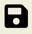 A black floppy disk with a circle 
AI-generated content may be incorrect.
