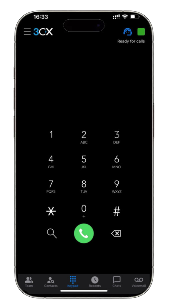 3CX Mobile App on iPhone 15 PRO Max