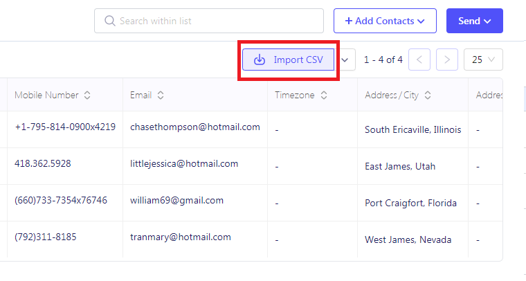 Creating a List Using CSVs on ZEPIC